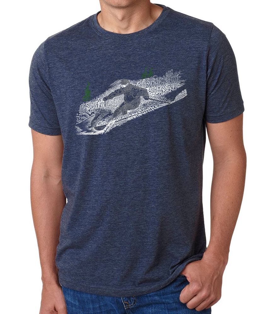 Men's Premium Blend Word Art T-shirt - Ski